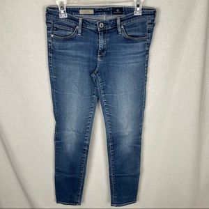 AG Adriano Goldschmied The Stilt Cigarette Leg Medium Wash Skinny Jeans